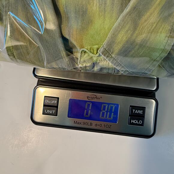 Lucky Brand Dungarees XL Western Pearl Snap Shirt Green Tie Dye Vintage Y2K - Picture 9 of 9